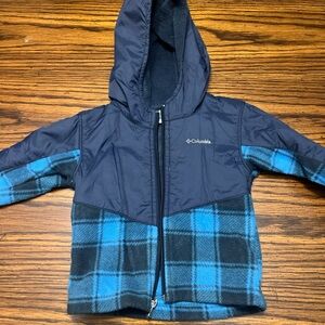 Columbia Kids Navy Hooded Jacket 12-18 Months